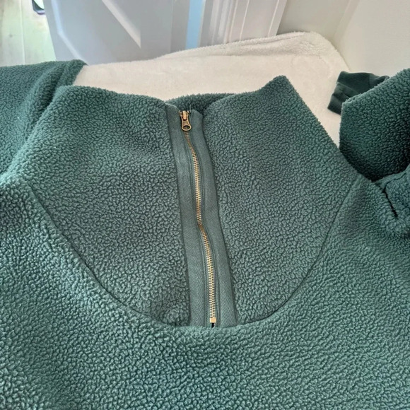 FREE PEOPLE poppy pullover in forest pine size L - Picture 7 of 13